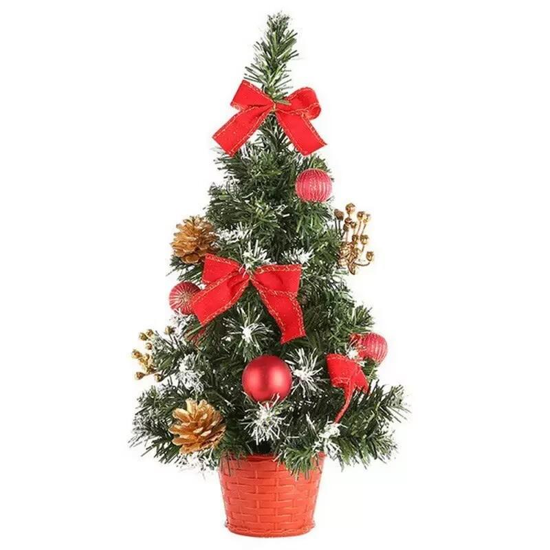 20/30/40cm Christmas Tree Mini Small Pine Tree Sisal Placed In The Desktop Ornaments New Year Xmas Party Decoration Navidad
