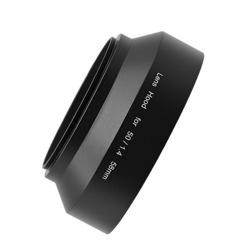 Metal Screw-in Lens Hood Lens Protector For Nikon 50mm F/1.4 Lens For EF 50mm F/1.4 USM