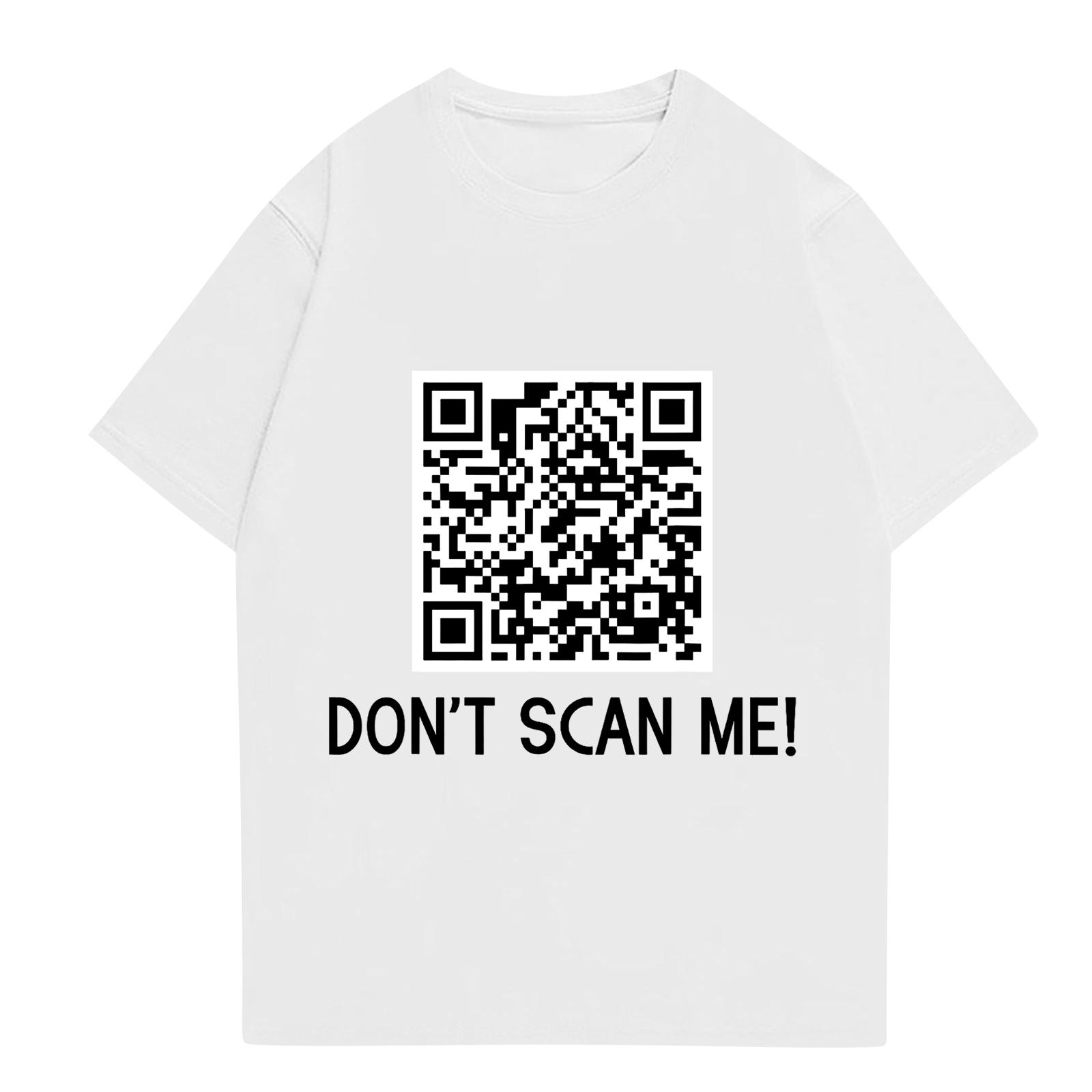 

Модний робочий одяг з круглим вирізом і короткими рукавами для жінок, літні топи з принтом XL білий