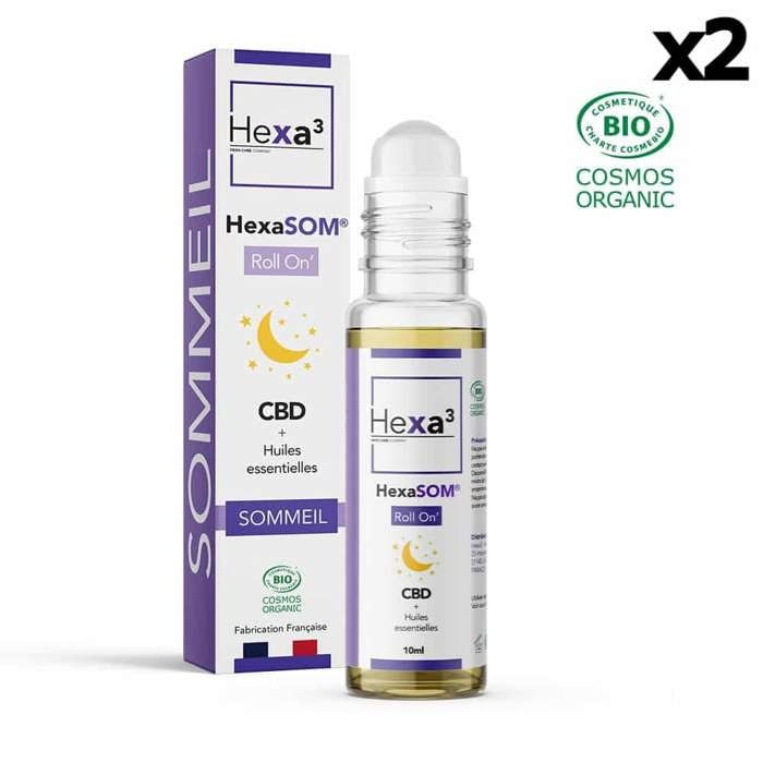 Roll-On CBD Sleep HexaSOM, Organic, THC-free (10ml) 1 Bottle