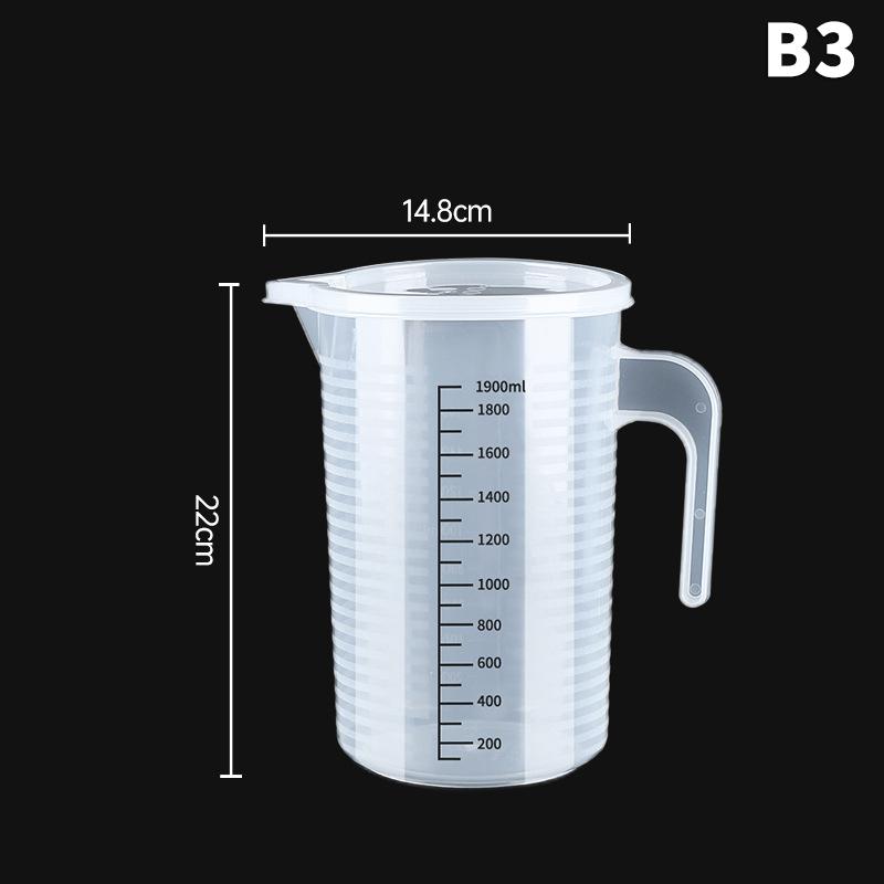 Scale Measuring Cup With Lid Milk Tea Shop Specific Measuring Bucket Large Capacity Scale Transparent Cup Kitchen Baking Supplie