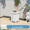 Outdoor Carbonized Solid Wood Planter Box
