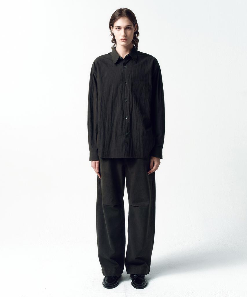 INSILENCE Slub Twill Volume Pants Charcoal