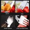Narzędzia Przetrwania Outdoor 5 w 1 Zestaw Wielofunkcyjny EDC Campingowy Nóż Łyżka