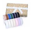 5/8 Inch Eco-Friendly  Poly-Cotton Ribbon Recycled Biodegradable Ribbons for Gift Wrapping and Shopping Bag