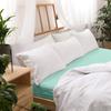 Fitted sheet 160x200 elastic JERSEY 100% COTTON light turquoise