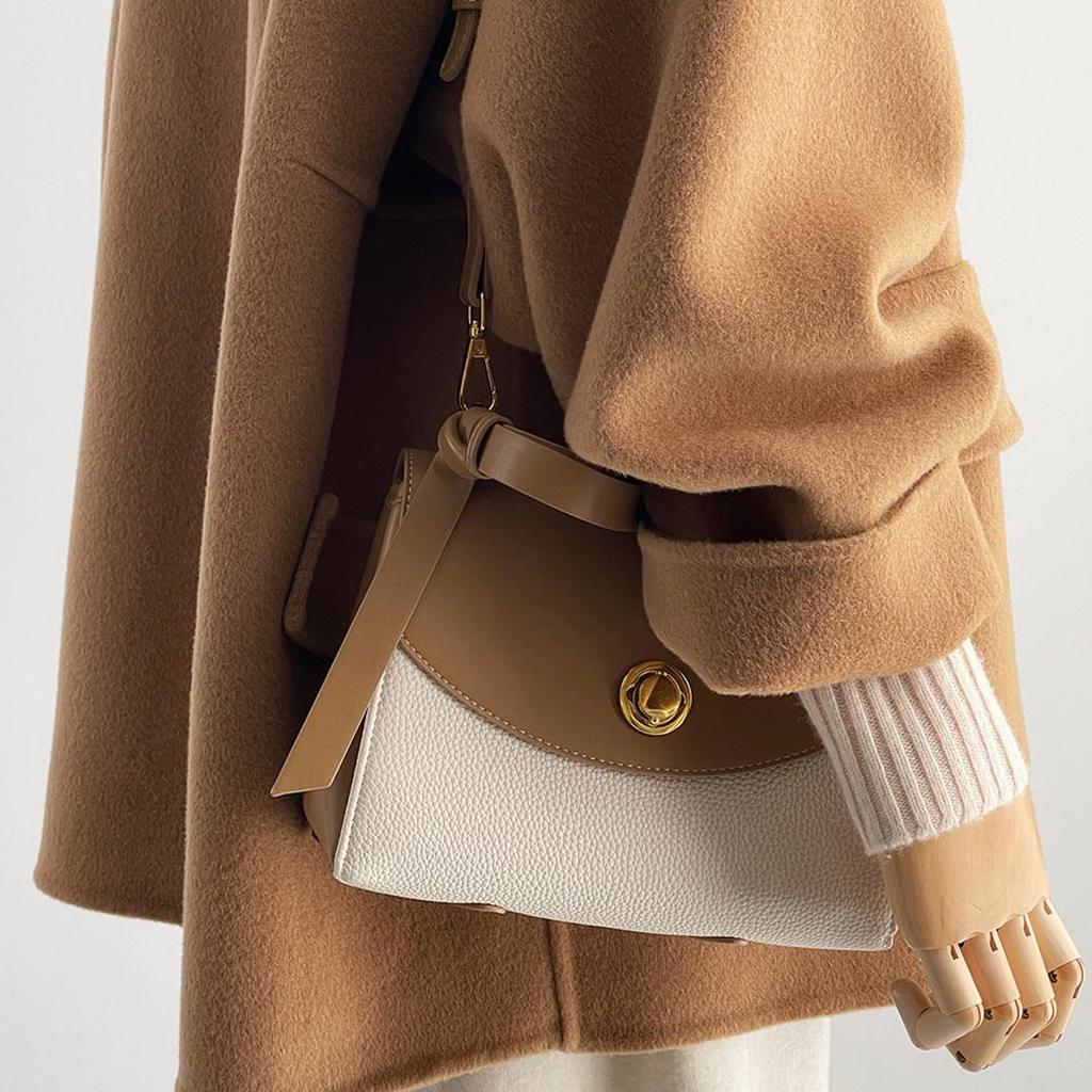 Women's 2025 Autumn Camel Hooded Double-Sided Wool Coat - New Korean Style High-End Overcoat