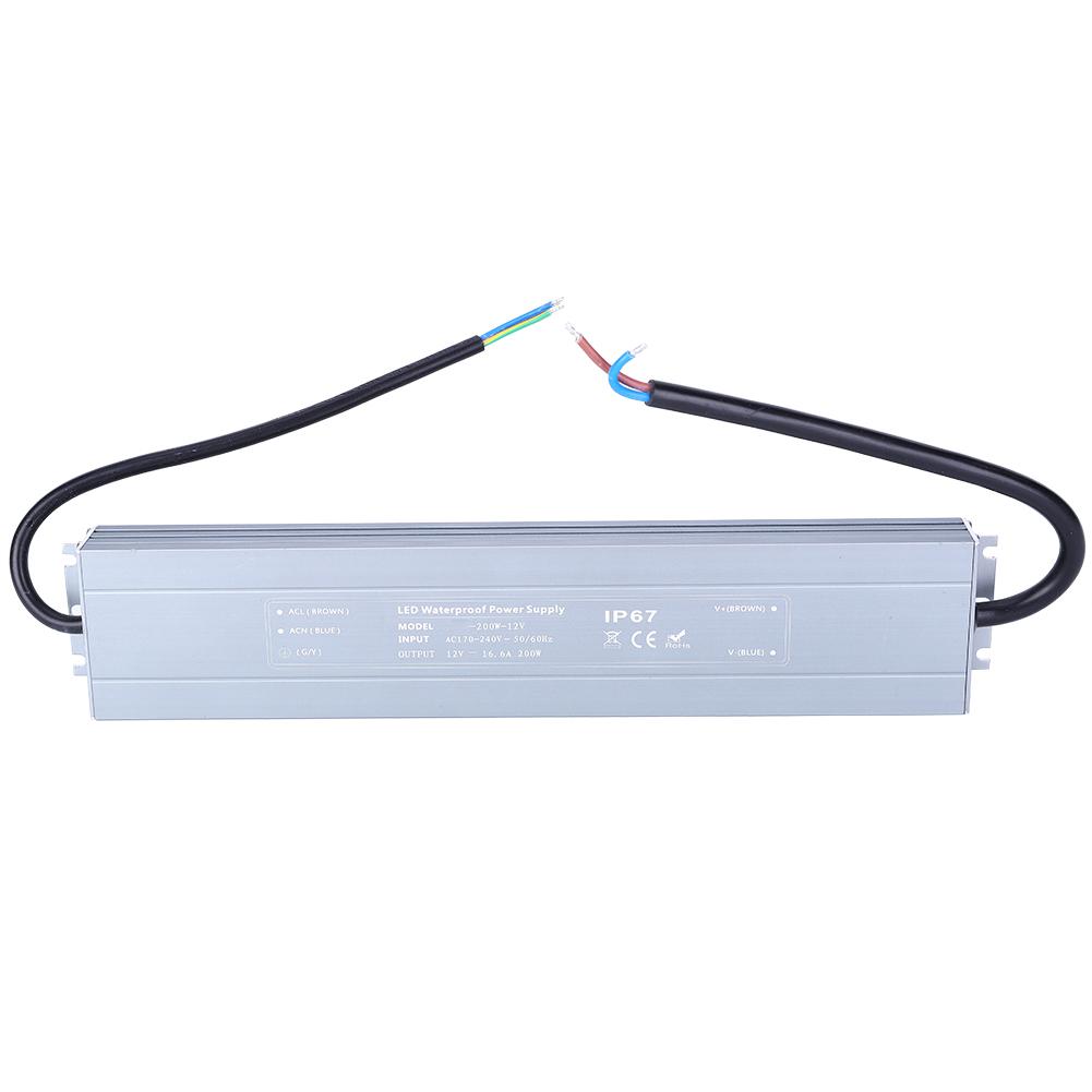 Ultradünnes wasserdichtes Schalt-AC-DC-Netzteil für elektrische Teile HRUW200W12V