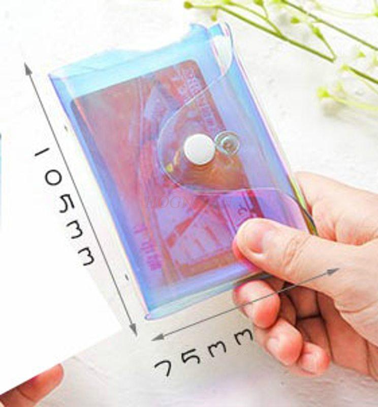 1pcs Girl Laser Card Pack Korean Xiao Qingxin Multi Card Slot Student Bank Card Cover Access Control Bus Meal Card
