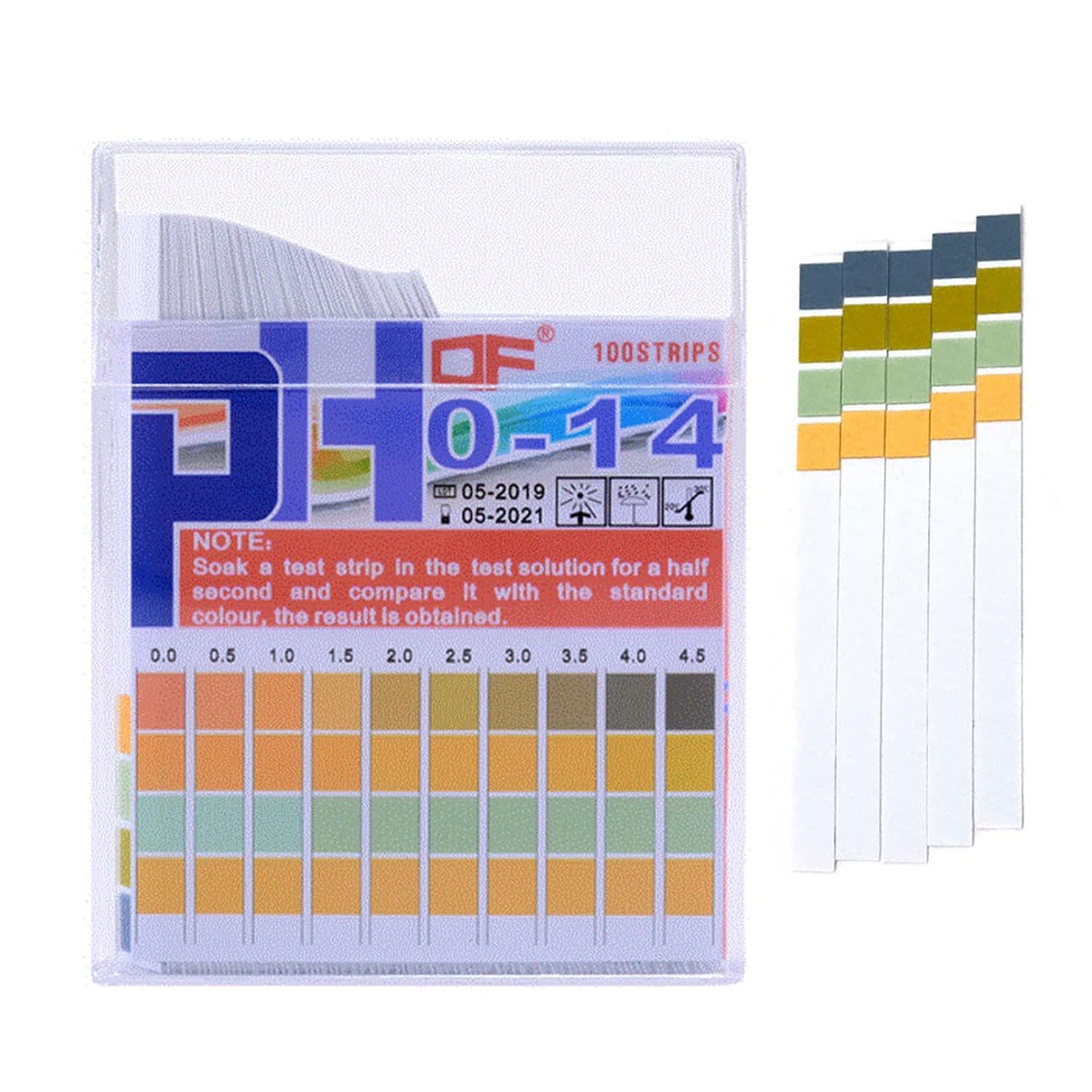 

ShuaWdk pH Test Accuracy Litmus Pack of pH Test Strips for Soil and Laboratory and Urine Tests Papers, 0.5 Papers, 100, Testing, Cosmetics, Use,