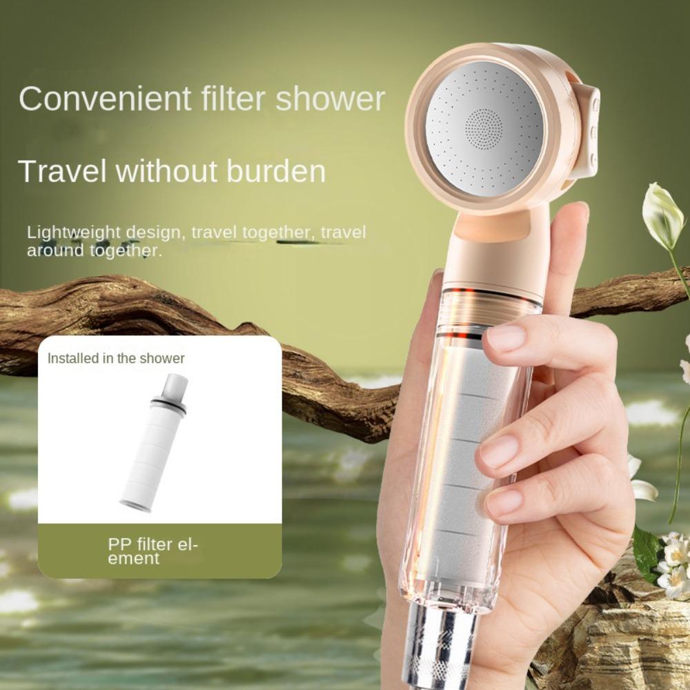 Durable Portable Travel Showerhead 3 Modes Clean Mini Head Detachable Filter Shower Head Shower Head Universal