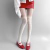 Koronkowe Retro Skarpety za Kolano Oddychające Akrylowe Pończochy Elegancki Styl Gotycki Do Cosplayu Anime i Codziennego Użytku