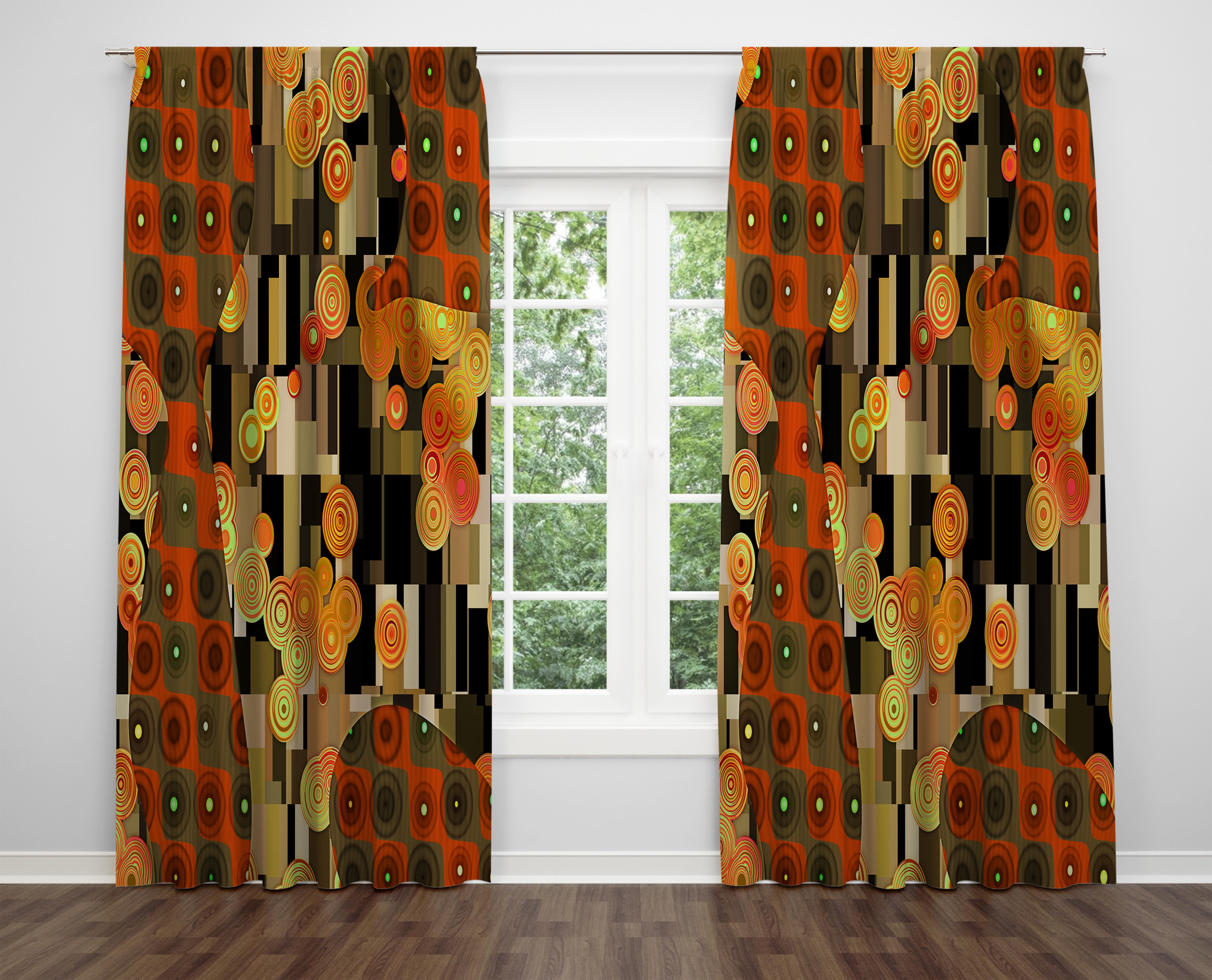 

Декоративний дизайн, високоякісна бавовняна тканина, ви можете вибрати одну або подвійну фіранку з крила 1 piece різнокольоровий