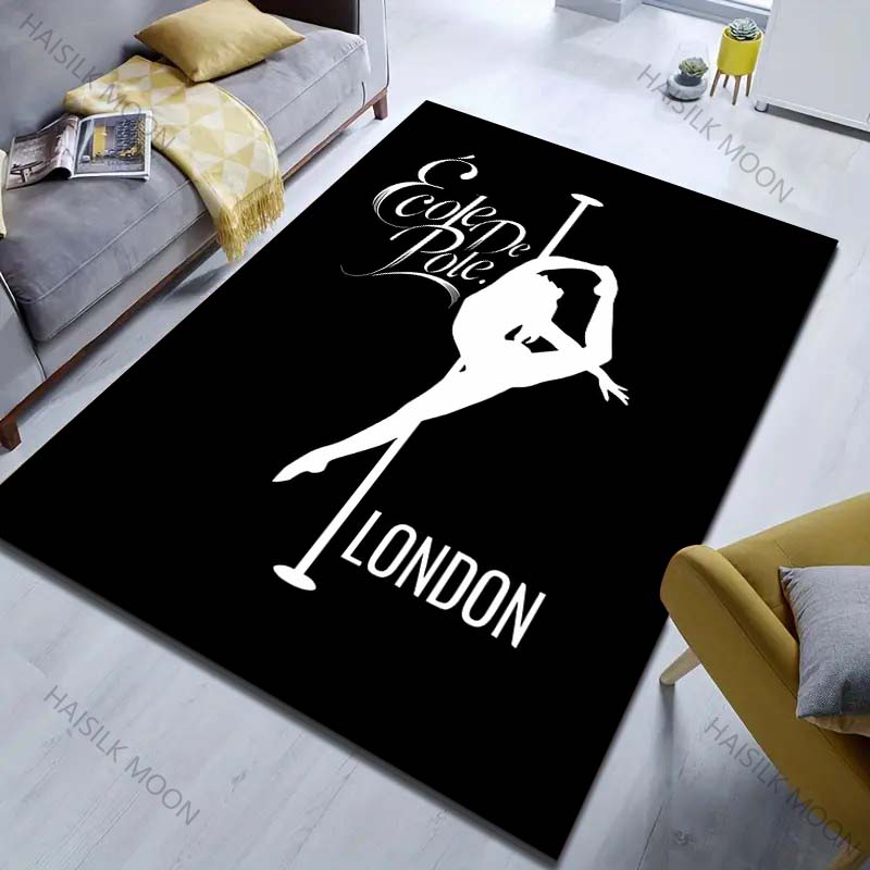 15 Sizes Pole Dance Art Print Carpet for Living Room Bedroom Sofa Doormat Decor Area Rug Non-slip Floor Mat for Gifts