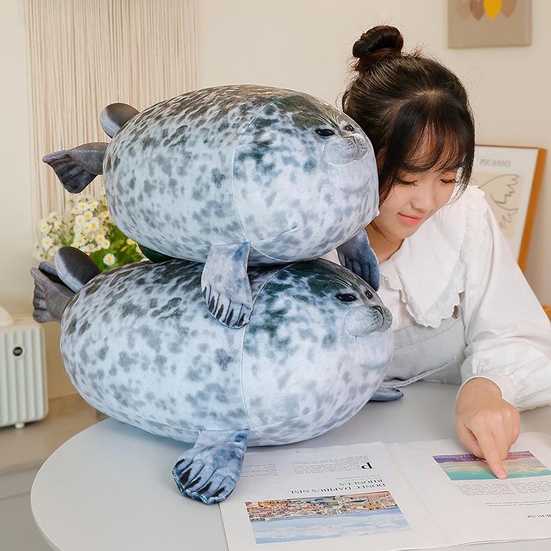 Cartoon Simulation Seal Doll Plush Toy Aquarium Seal Sea Lion Doll Home Pillow Children'S Doll