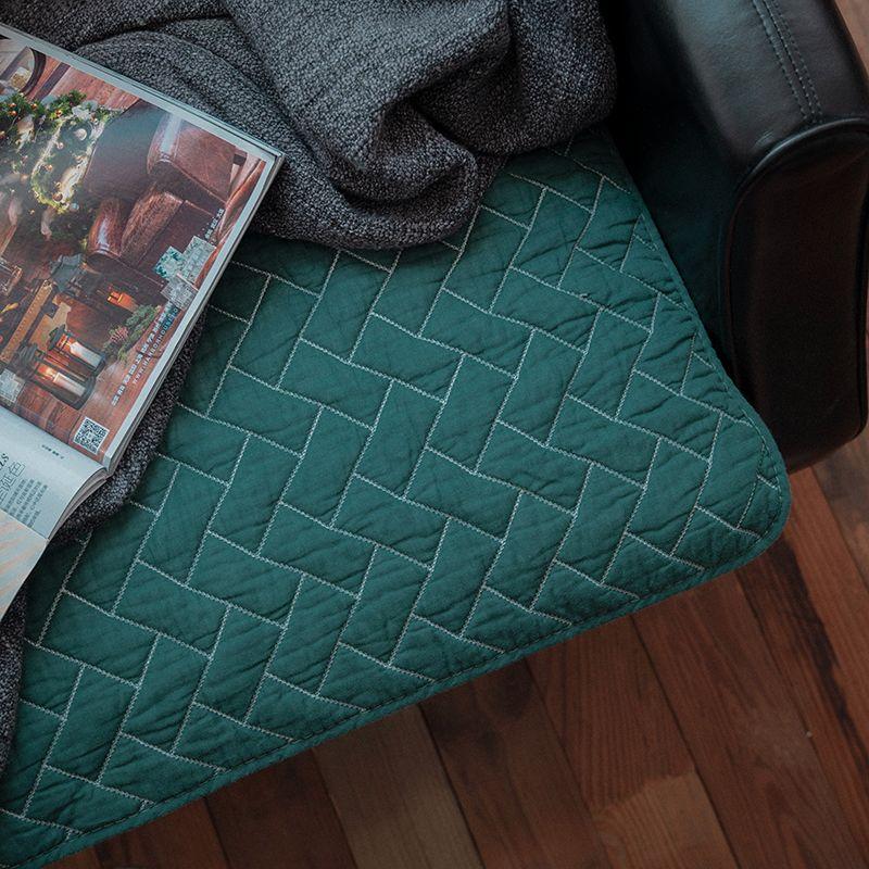 

Оригинальная хлопковая стеганая ткань Кровать из трех частей Корейский напольный коврик Dark green 40*60cm floor mat/door mat