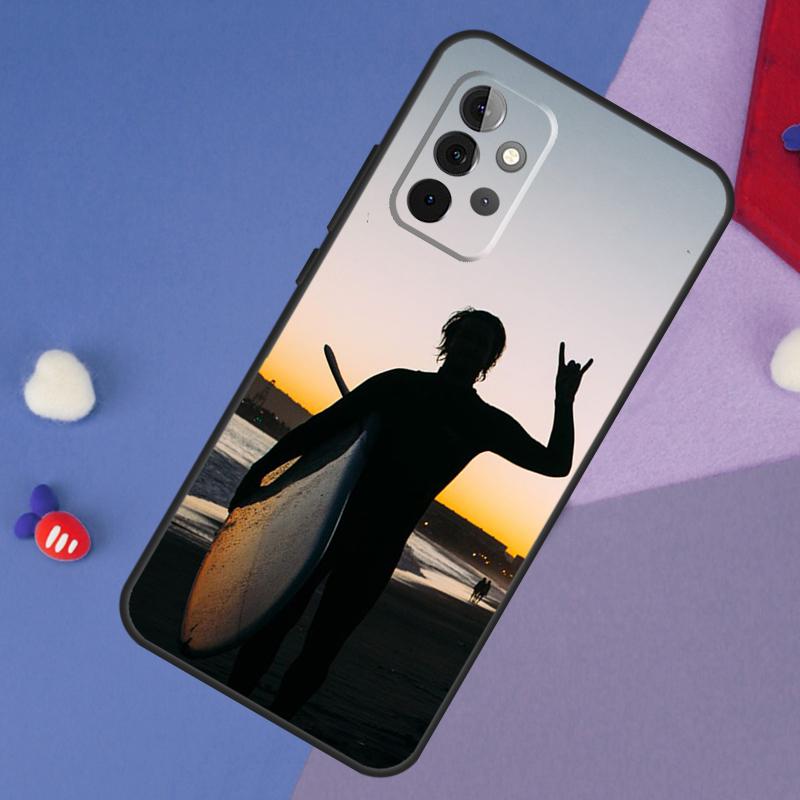 Surfer Surf Hang Loose Shak Case For Samsung Galaxy A13 A16 A26 A36 A56 A06 A55 A35 A15 A54 A34 A14 A53 A12 A22 A32 A52