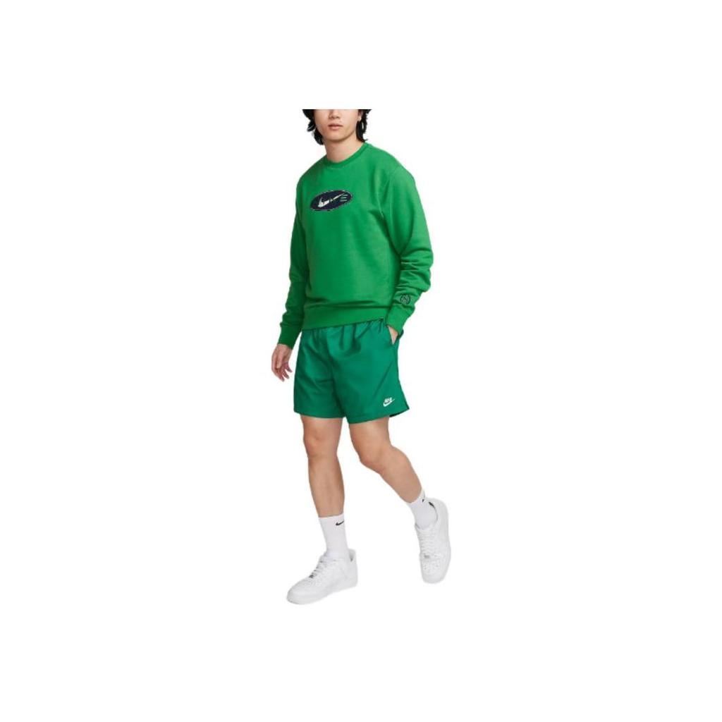 Nike Sportswear Men's French Terry Crewneck Sweatshirt Aloe Verde Midnight Navy FZ4729-399