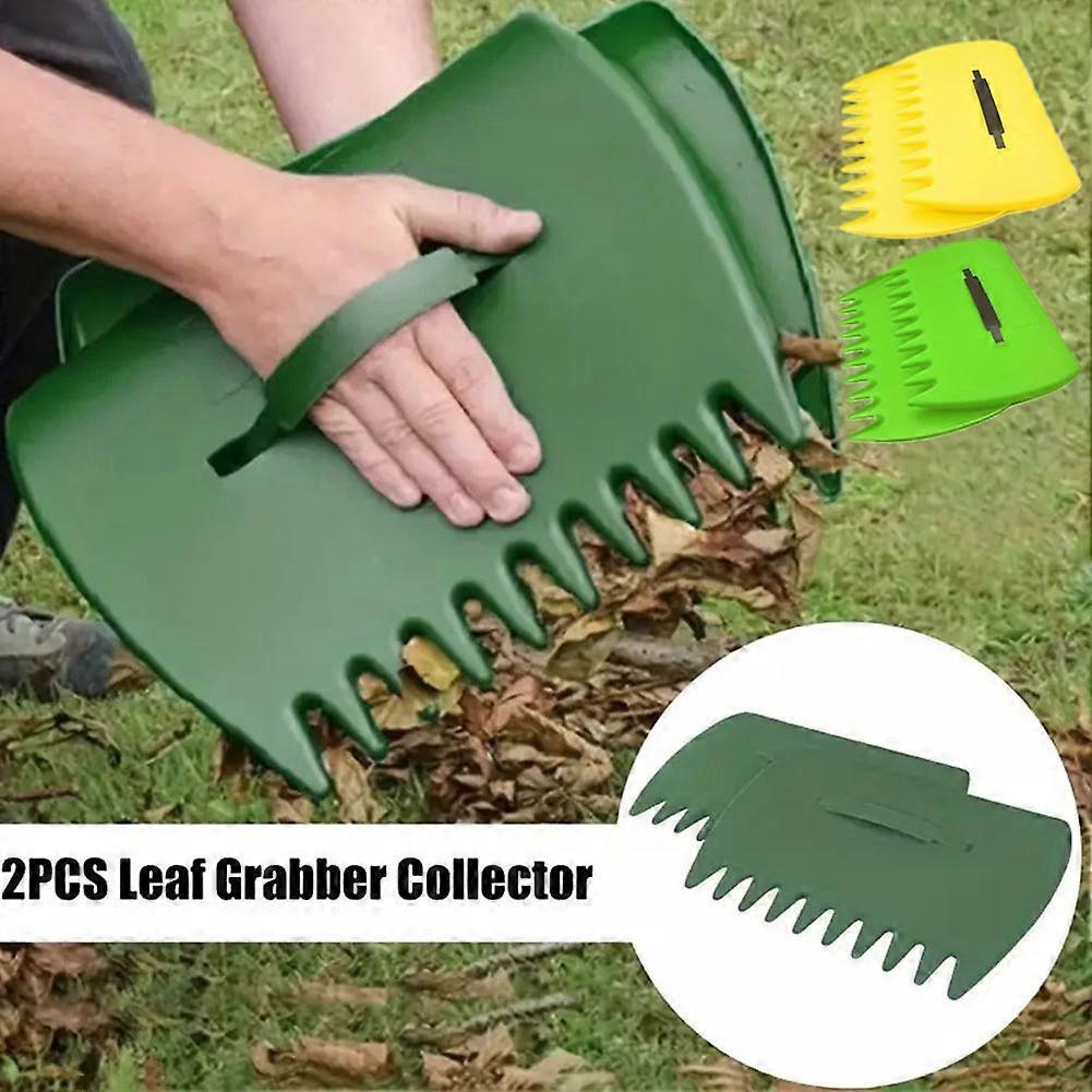Garden Hand Rakes Set 2PCS 33x24.8cm Leaf Collection Yard Debris Tool