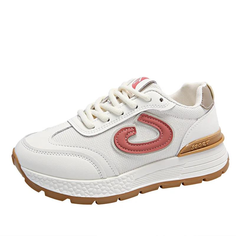 

Кроссовки женские повседневные спортивные туфли на платформе синие красные кроссовки модные антискользящие трендовые на шнуровке Zapatos Outdoor2024 35