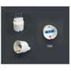 Digitus Adaptateur Prise Allemande Bipolaire et fiche Italienne électrique tripolaire 10 A - LP131