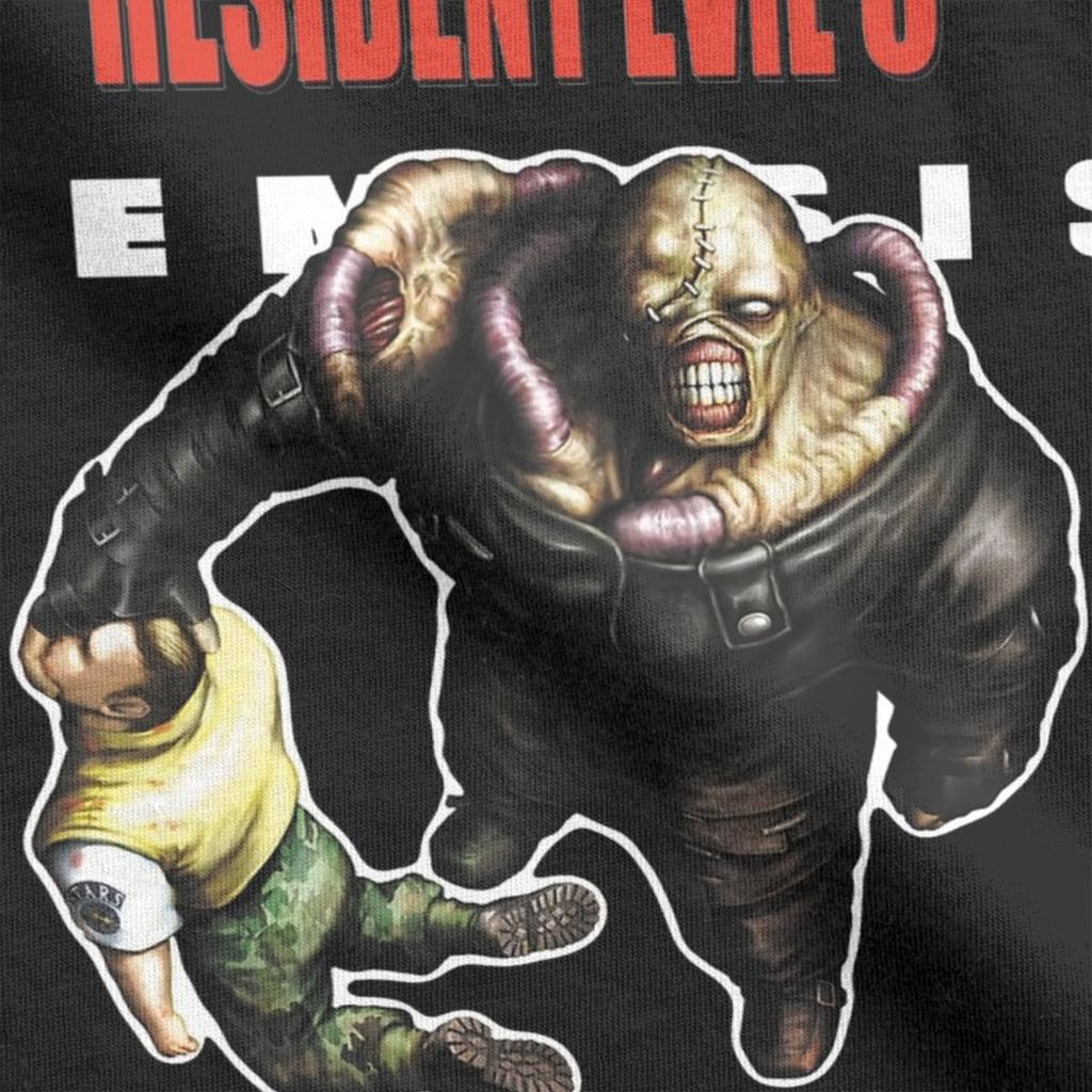Funny Residents Evils 3 Nemesis T-Shirts for Men Crew Neck Pure Cotton T Shirts Short Sleeve Tees 4XL 5XL 6XL Clothing