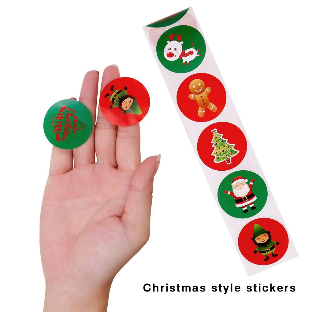 500pcs Christmas Tag Scrap-booking Decorative Stickers Decoration Gift DIY Craft