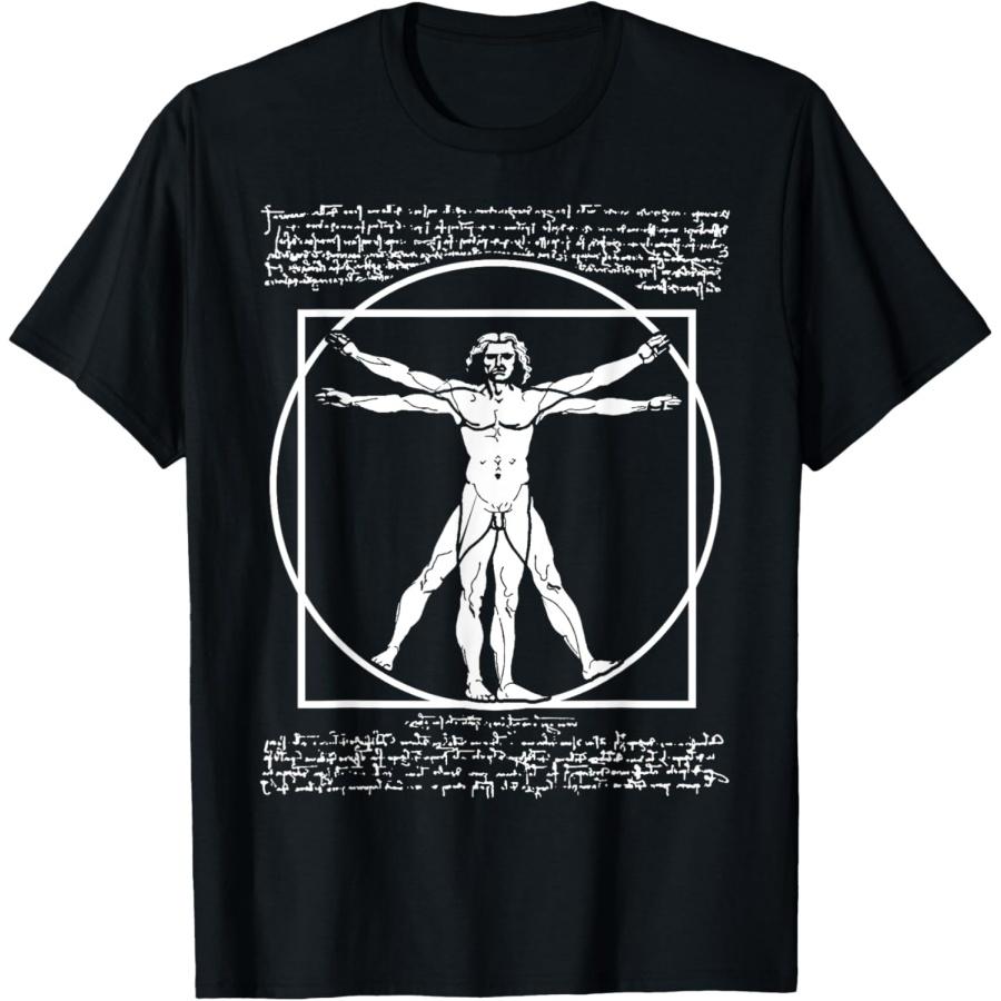 VITRUVIAN MAN T SHIRT, DA VINCI SHIRT, LEONARDO DA VINCI T-Shirt S