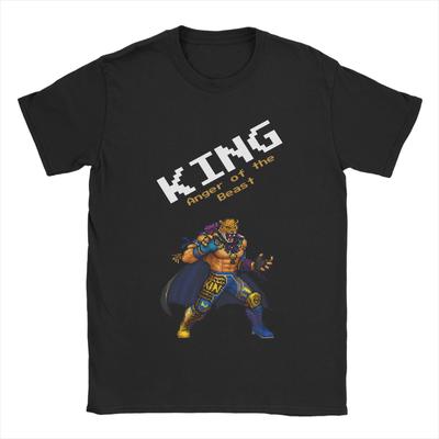 Lässiges T-Shirt Strand Tekken 8 King Hipster T-Shirts Reines Baumwoll-T-Shirt für Männer Y2K Basic Custom Logo Kurzarm-Tees