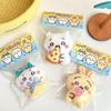 Cute Cartoon Plush Doll Pendant Lovely Stuffed Bunny Keyring Couple Key Holder Bag Hanging Decoration Best Friend Gifts