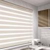 Color-Matched Custom Cordless Zebra Blinds, Light Control for Day and Night, Privacy Light Filtering Dual Layer Window Shade, Energy-Saving Cordless