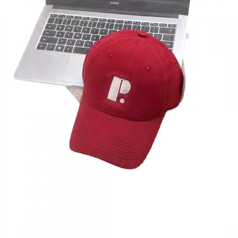 English Embroidery P Letter Baseball Cap Spring And Summer New Male And Female Couples Casual Cap Sun Hat
