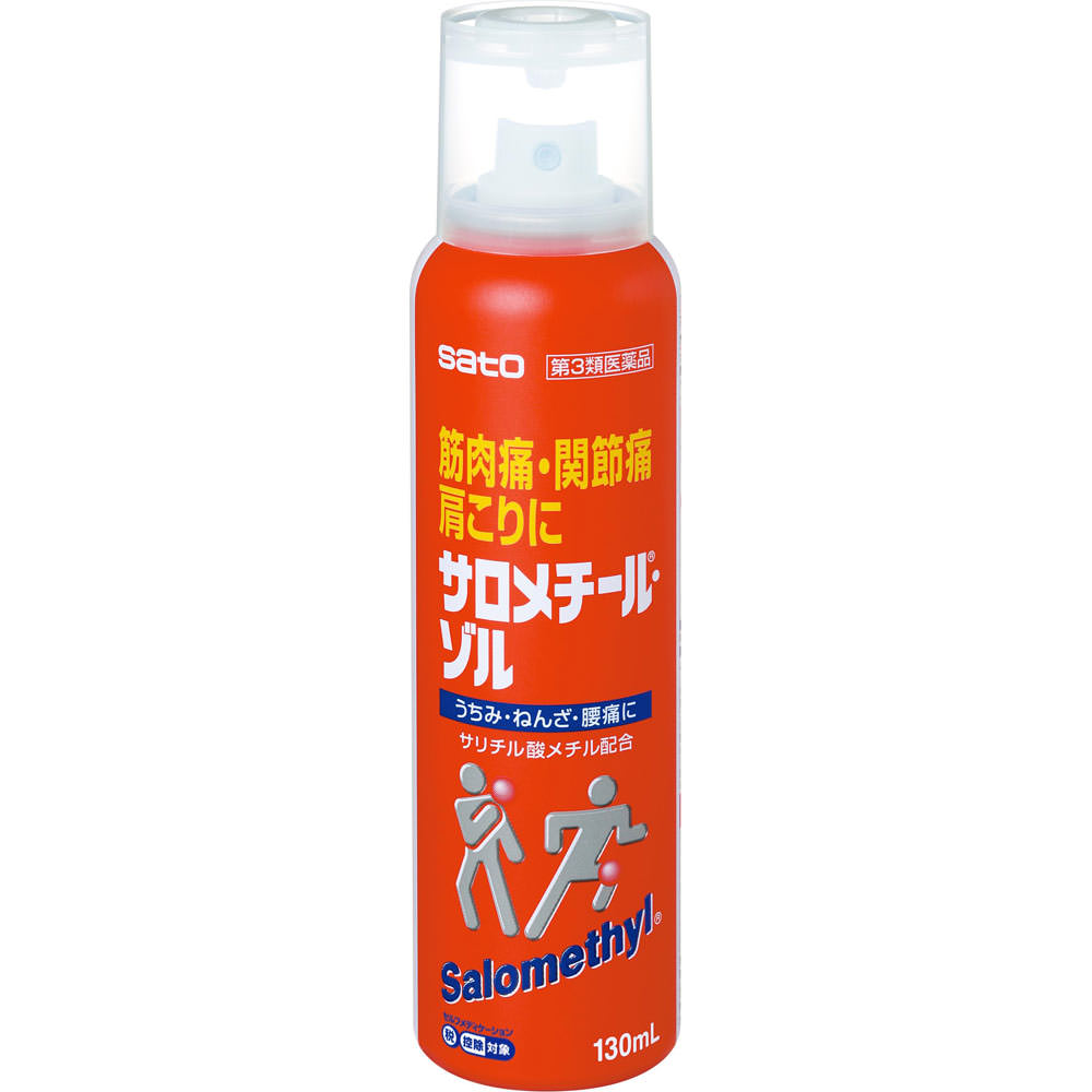 

Sato Salometil -Zol 130ml Spray Topical agents Efficacy: Muscle fatigue, muscle pain, joint pain, stiff shoulders, lower back pain, bruises, sprains, 1