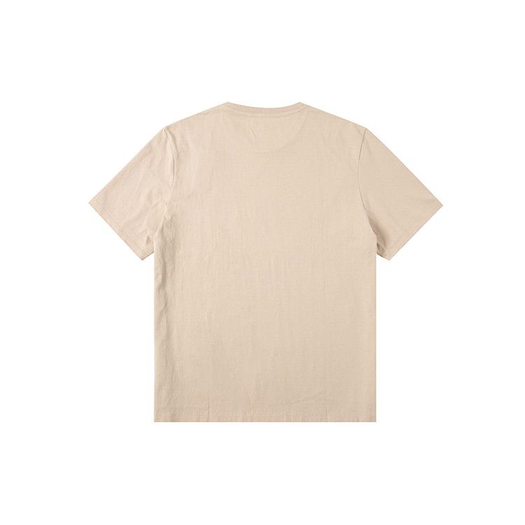Timberland Solid Color Brand Logo Sports Casual Round Neck Short Sleeve T-Shirt Men Tops Khaki A6Q99-269