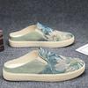 Fashion Slides Eva Rubber Male Slipper Mules Canvas Men's Shoe Half Low Price Mascullino High Quality Fashion 2025 Original Y2k Style