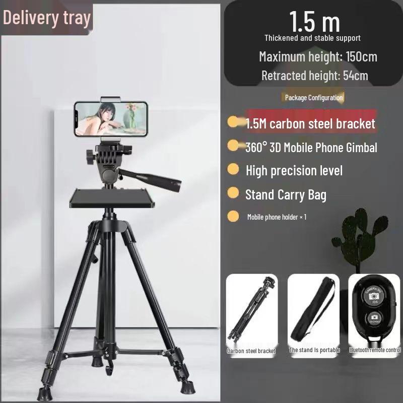 Universal SLR Camera & Phone Tripod with Macro Stabilizer for Photography & Live Streaming
