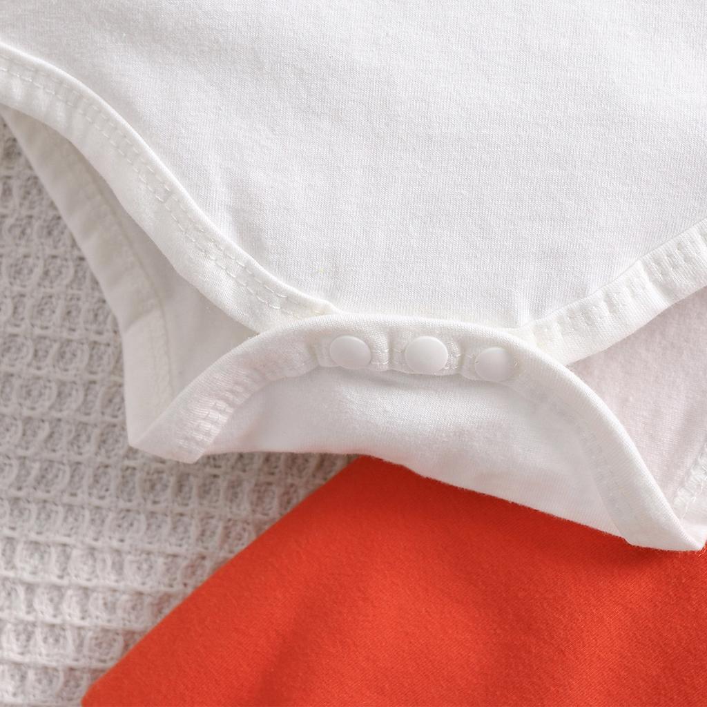 3pcs Baby Cotton Long Sleeve Romper & Pants & Hat Outfit Set with Cute Letter Prints Clothes Set