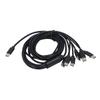 2m/6.6ft 6 In 1 USB C To USB C Cable Plug and Play USB C Multi Charging Cable  For Tablets