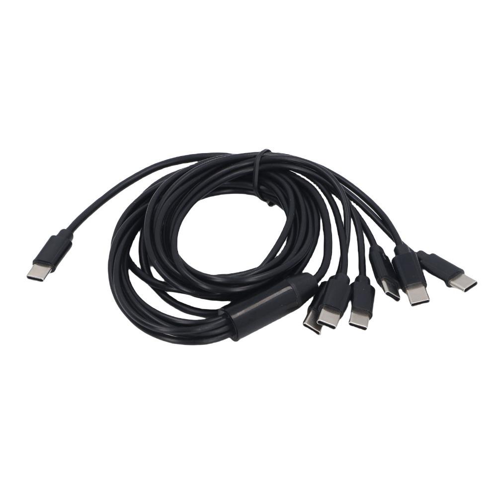 2m/6.6ft 6 In 1 USB C To USB C Cable Plug and Play USB C Multi Charging Cable  For Tablets