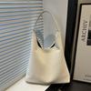 Street Style Large Bucket Bag For Women With Magnetic Closure And Polyester Lining
