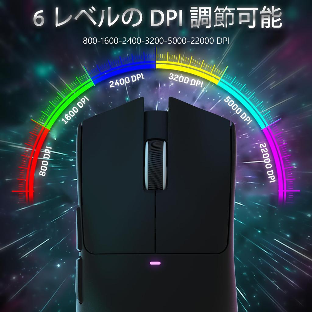 MAMBASNAKE X ATTACK SHARK X11 Gaming RGB Magnetic Charging Dual Bluetooth DPI PAW3311 HUANO Broadcom Ergonomic Black Ultra-Lightweight Mouse, 60g,