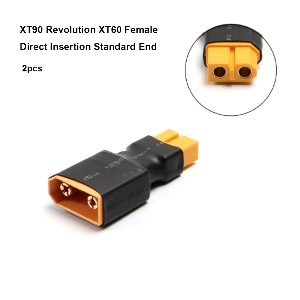XT90 EC3 Airplane Battery Revolving Female Connector to Banana Head for 2pcs Welding Accessories
