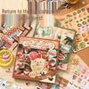 Japanese Style DIY Sticker Book: Creative Patterns for Phone Cases, Journals, and Collages