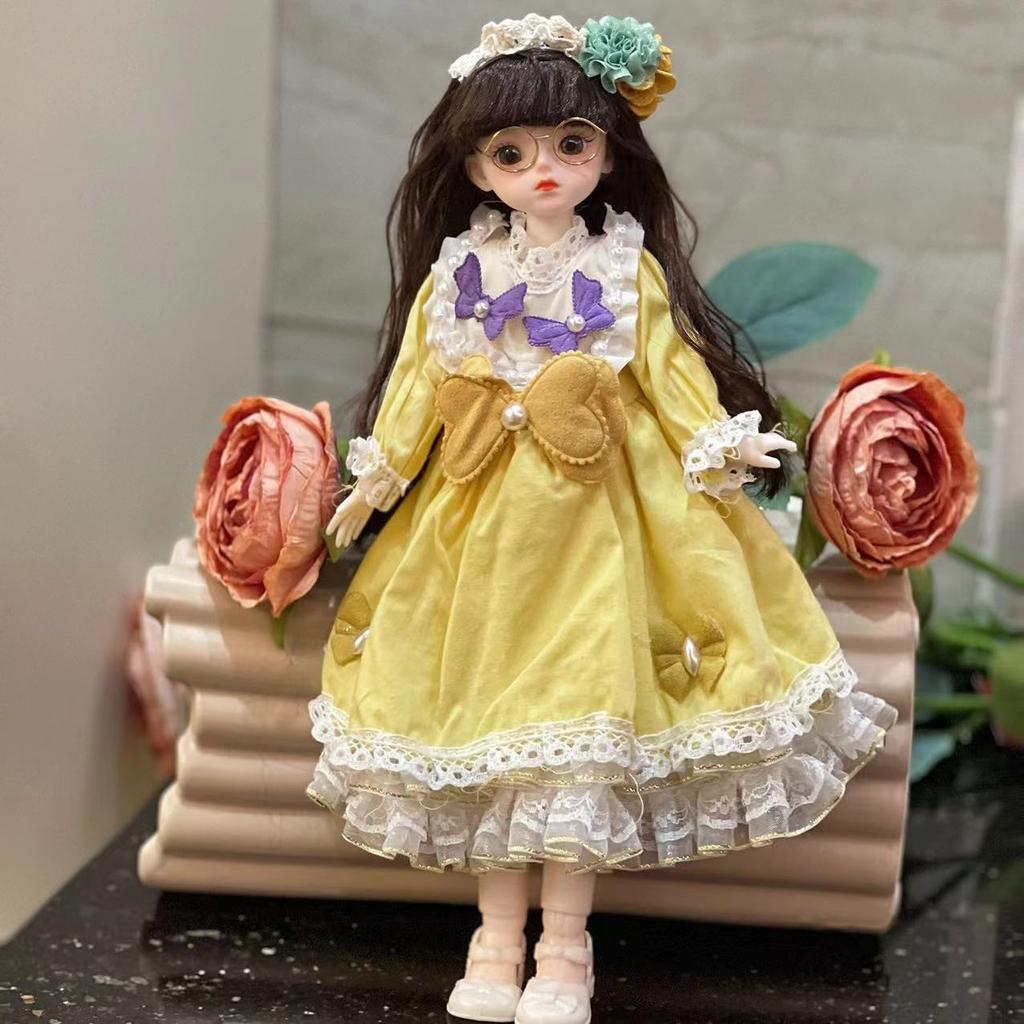 Mori High-value 30cm Doll 6 Points BJD Baby Clothes Set Girl Doll Princess Doll Toy