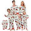 Christmas Print Cute Family Set Pajamas, Home Clothes, Family Set Long Sleeve Top Pants Set