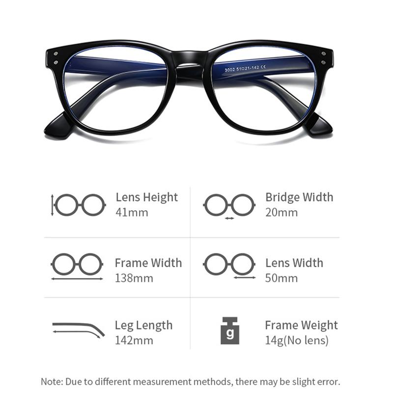 Blue Light Blocking Oval Shortsighted Computer Goggles Women Men Fashion Student Prescription Glasses Myopia -0.5 -0.75 To -6.0