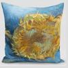 Luxurious Vincent Van Gogh Oil Painting Cotton Linen Pillow Case Sofa Cushion Cover