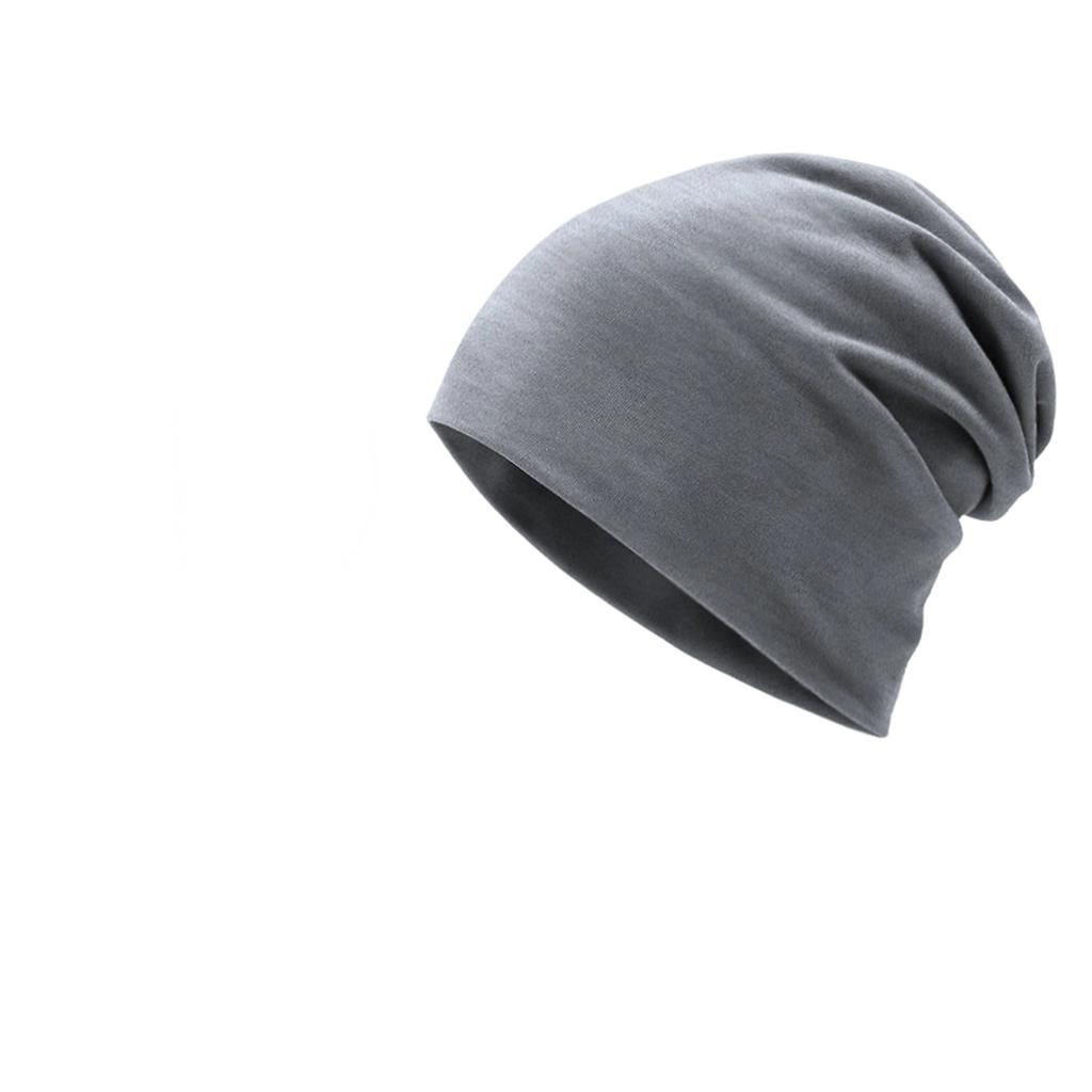 Summer T-Shirt Cotton Slouchy for Women Men Fashion Soft Daily Hat Lightweight Sleep Cap
