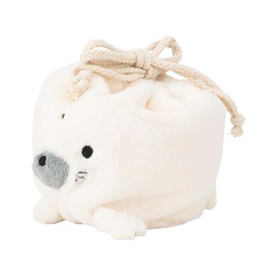 LIV HEART Marshmallow Animal Aquamie Seal Drawstring Bag 16cm Sea Creature Small Item (approx. Long) 18303-12