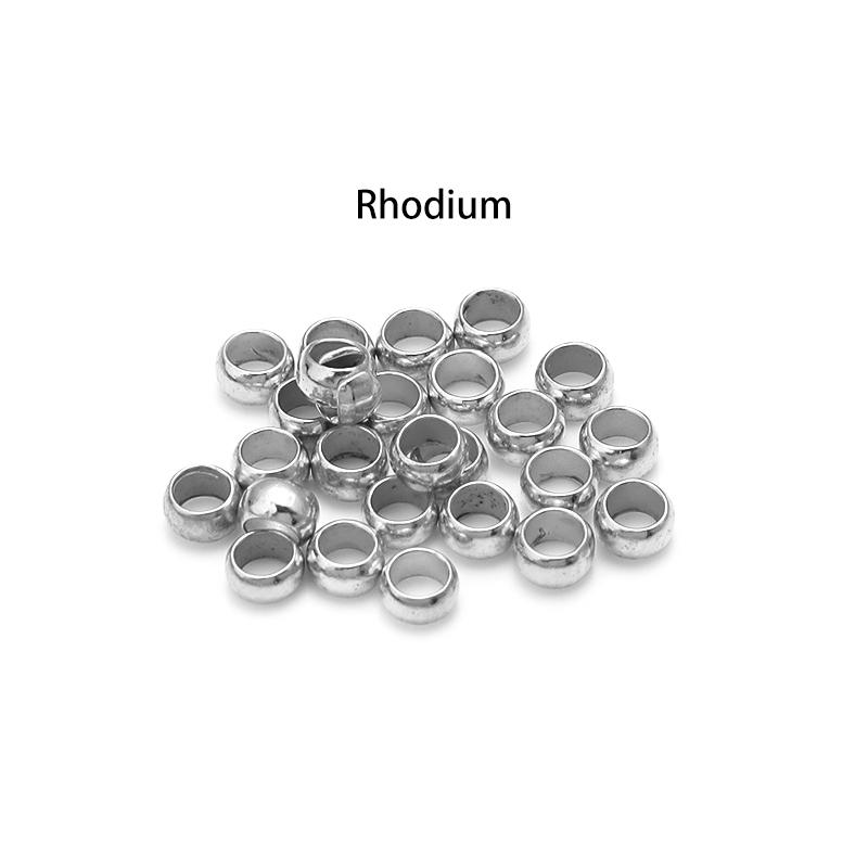 200pcs/Lot Copper Ball Crimp End Beads Positioning Beads Stopper Spacer Beads For Jewelry Making Findings DIY Bracelet Supplies